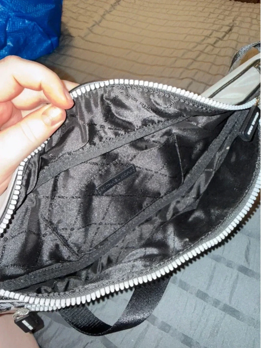 Michael Kors Kenly Logo Tape Nylon Belt Bag Crossbody Fanny Pack